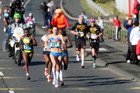 Jo Pavey leads the 2008 BUPA Great North Run